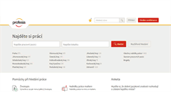 Desktop Screenshot of profesia.cz